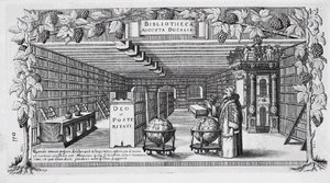 August von Braunschweig-Lüneburg in seiner Bibliothek, 1650 von Conrad Buno