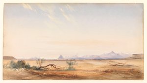 Kordilleren der Anden, gesehen von der Mystery Plain, nahe dem Santa Cruz, ca. 1878 von Conrad Martens