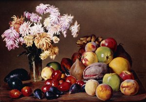 Stillleben mit Früchten und Blumen, 1908