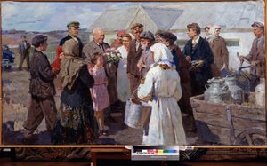 Besuch des Premierministers N. Chruschtschow im Stawropol Krai, Ende der 1950er Jahre von Constance Walton