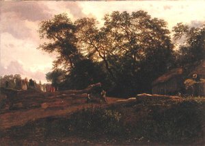 Am Waldrand, späte 1830er Jahre von Constant Emile Troyon