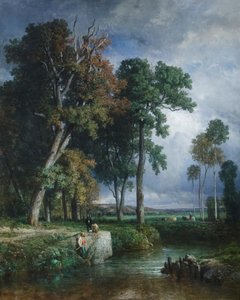 Die Fischer, um 1850 von Constant Emile Troyon