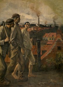 Rückkehr aus der Mine von Constantin Emile Meunier