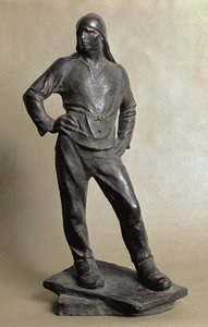 Der Hafenarbeiter des Hafens von Antwerpen von Constantin Emile Meunier