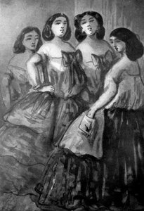 Vier Mädchen, 19. Jahrhundert, 1930