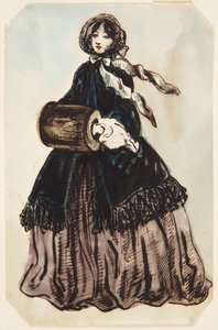 Die Dame mit dem Schal (La dame au châle) von Constantin Guys