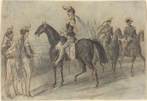 Militärparade von Constantin Guys