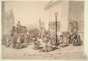 Empfang von Kaiser Napoleon III im Krankenhaus