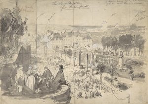 Der Besuch von Napoléon III in Boulogne-sur-Mer, 19. Jahrhundert von Constantin Guys