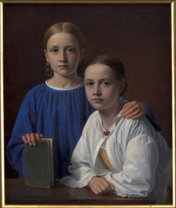 Meta Magdalene Hammerich und die Tochter des Künstlers Kristiane Konstantin Hansen