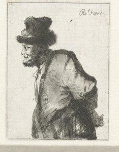 Bauer mit hinter dem Rücken verschränkten Händen von Constantino Cumano (possibly)