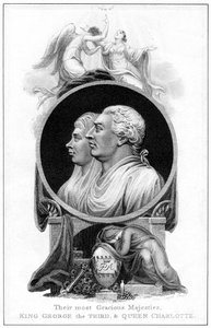 König George III. und Königin Charlotte, 19. Jahrhundert von Cooper