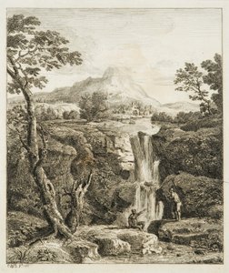 Landschaft mit Wasserfall von Copplestone Warre Bamfylde