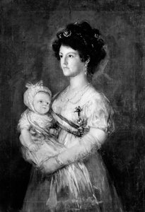 Infanta María Luisa 1782-1824 und ihr Sohn Carlos Luis 1799-1883 von Copy after Goya