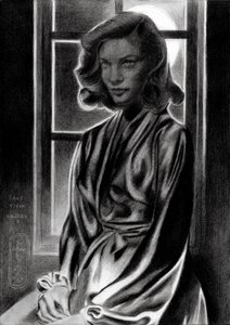 Klassische Noir-Frau von Corné Akkers
