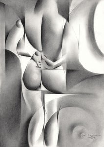 Eleganter geometrischer Akt von Corné Akkers