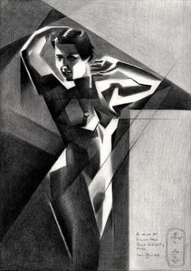 Geometrischer weiblicher Akt