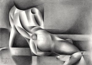 Geometrische nackte Figur