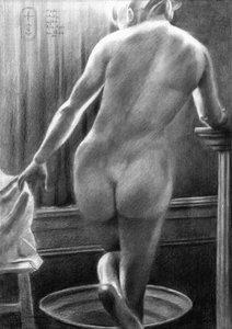 Aktstudie, nach Breitner - 23-12-25 von Corné Akkers