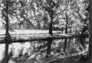 Friedliche Flussreflexionen