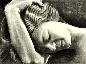 Friedlich schlafende Frau von Corné Akkers