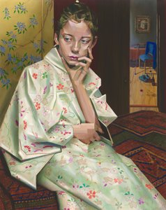 Nachdenkliches Kimono-Mädchen von Corné Akkers