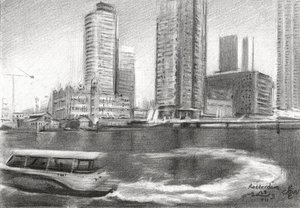 Rotterdam Stadt Skizze