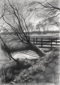 Ländliche Winterlandschaft von Corné Akkers