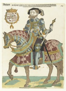 Porträt von Adriaen de Croy zu Pferd