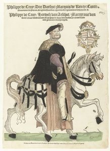 Porträt von Filips de Croy zu Pferd