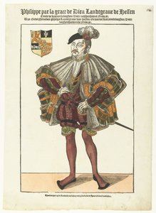 Porträt von Philipp von Hessen von Cornelis Anthonisz. (manner of)