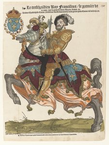 Porträt von Franz I. zu Pferd von Cornelis Anthonisz. (manner of)