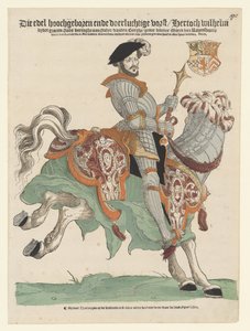 Porträt von Herzog Wilhelm von Kleve, Jülich und Berg, Graf von Mark, Herr von Ravenstein zu Pferd