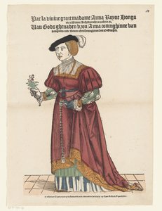 Porträt von Anna von Österreich von Cornelis Anthonisz. (possibly)