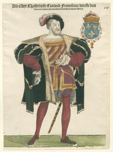 Porträt von Franz I. 1494-1547, König von Frankreich, Herzog der Bretagne, Graf der Provence, ca. 1540 von Cornelis Anthonisz.