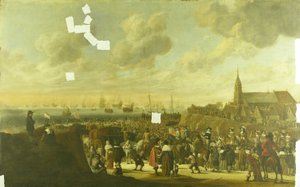 Die Abreise von Karl II. von England aus Scheveningen, 2. Juni 1660