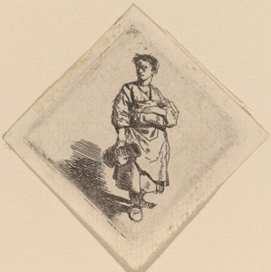 Die Frau mit dem Krug, stehend von Cornelis Pietersz Bega