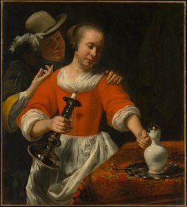 Eine junge Frau und ein Kavalier