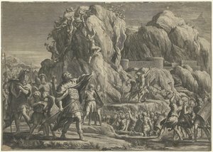 Alexander der Große nimmt die Stadt Petra ein