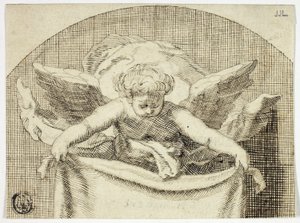 Putto hält Sudarium