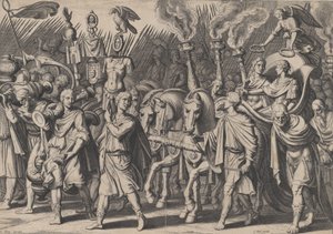 Triumphzug nach dem Sieg über die Türken, aus den Triumphen von Karl V von Cornelis Boel