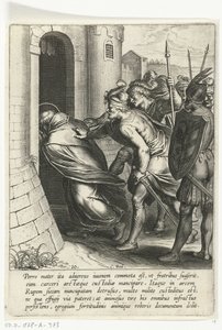 Thomas geht durch das Tor des Gefängnisses von Cornelis Boel
