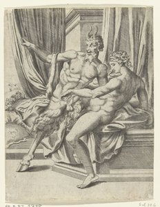 Jupiter und Antiope von Cornelis Bos