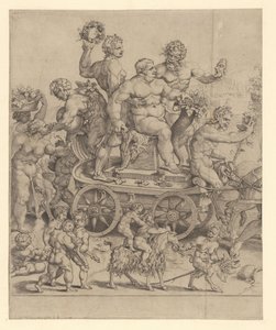 Triumph des Bacchus, linke Platte von Cornelis Bos