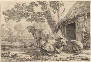 Schafstall, 1781, veröffentlicht 1787