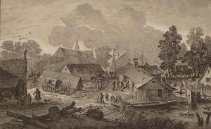 Dorf mit Teich, ca. 1782