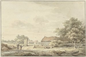 Landschaft mit Bauernhöfen von Cornelis Buys