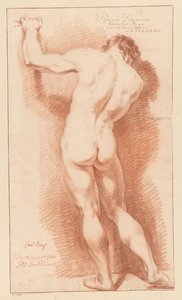Stehender männlicher Akt, von hinten gesehen (1. Preis 1771) von Cornelis Buys