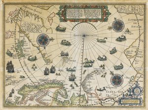 Karte von Willem Barentsz dritte Reise, 1598