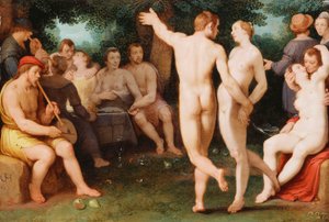 Eine Allegorie der Mäßigkeit, 1625 von Cornelis Cornelisz. van Haarlem